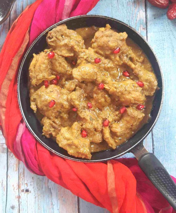 Lavand-E-Murgh Recipe – Afghani Chicken In Yoghurt Gravy